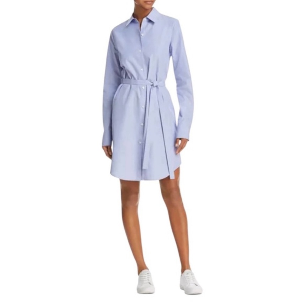 Theory Light Blue Long Sleeve Dress